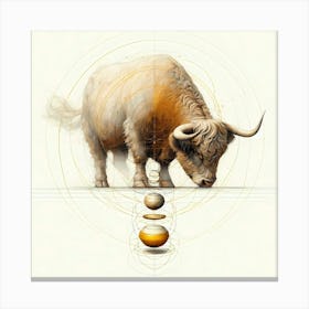 Animal Creative Portrai Illustrationt 7 Canvas Print