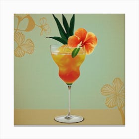 Tropical Cocktail 1 Canvas Print