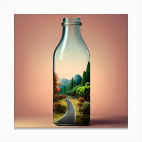 Life in a bottle 1 Canvas Print