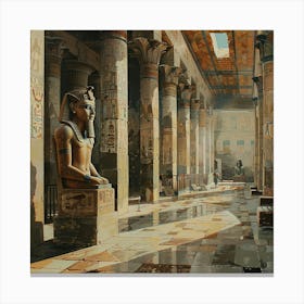 Egyptian Temple 8 Canvas Print