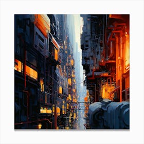 Futuristic City 1 Canvas Print