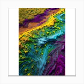 River Of Color Canvas Print
