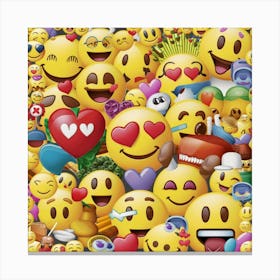 Emojis Canvas Print