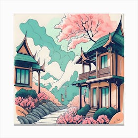 Asian House 3 Canvas Print