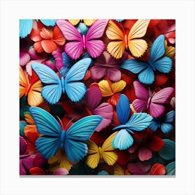 Colorful Butterflies 24 Canvas Print