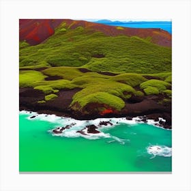 Green Island Of Galapagos Canvas Print