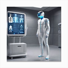 Robot In A Hospital Canvas Print