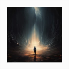 Man In The Cave Canvas Print