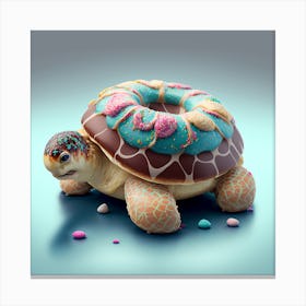 Donut Turtle Canvas Print