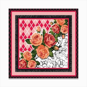 Rose Flowers Canvas Print