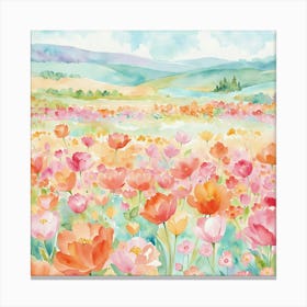 Tulips In Bloom Canvas Print