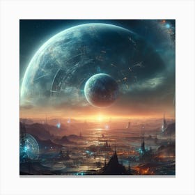 Future worlds Canvas Print