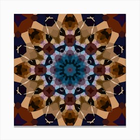 Brown Abstract Pattern Canvas Print
