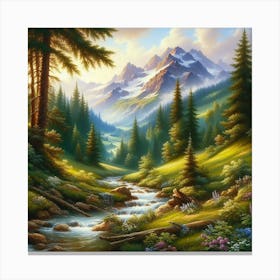 Mountain Stream 13 Canvas Print