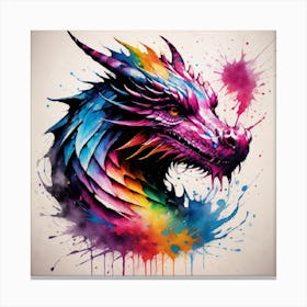 Colorful Dragon Canvas Print