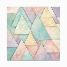 Abstract Triangles 4 Canvas Print