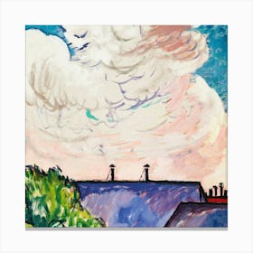 Clouds Over A House Canvas Print