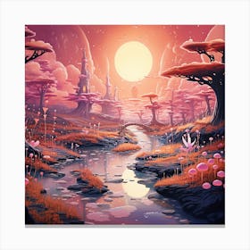 Beautiful fairytale world Canvas Print