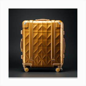 Gold Suitcase 2 Canvas Print