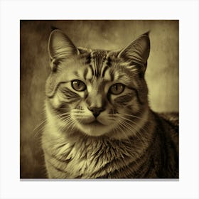 Portrait Of A Cat 11 Canvas Print