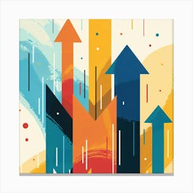 Arrows Of Growth Canvas Print