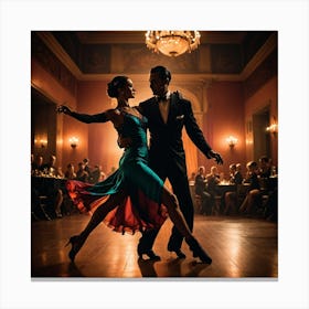 Tango Dancers Canvas Print