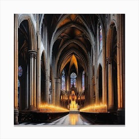 Gothic Candlelight Canvas Print
