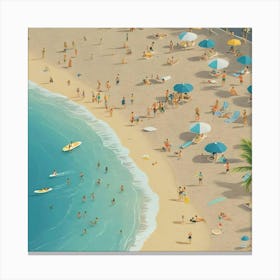 Beach Scene Canvas Print