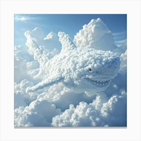 Shark In The Clouds Canvas Print