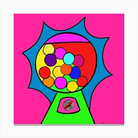 Gumballs pink Canvas Print