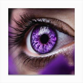 Purple Eye 1 Canvas Print