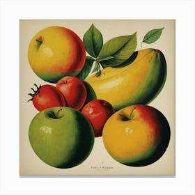 Fruit And Vegetables Canvas Print