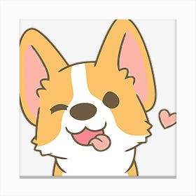 Cute Corgi Canvas Print