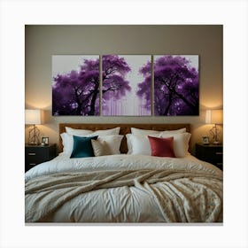 Purple Trees Canvas Print