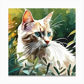 Cat Painting 3 Canvas Print