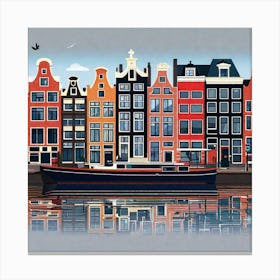 Amsterdam Cityscape 19 Canvas Print