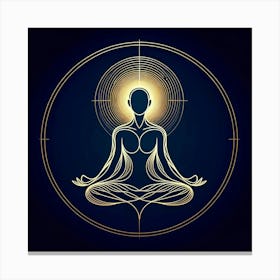 Meditating Woman 4 Canvas Print