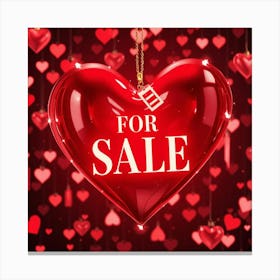 Heart For Sale Canvas Print