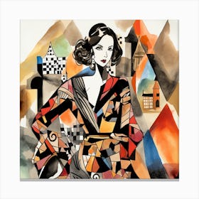 Fashion Illustration 6 Canvas Print