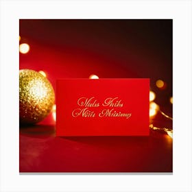 Christmas Card 2 Canvas Print