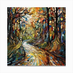 Road In The Woods Canvas Print