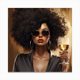 Afro Girl 63 Canvas Print