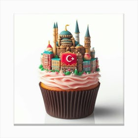 Turkey Cupcake Canvas Print