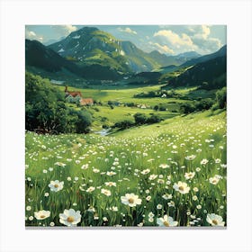 Whispering Blossoms Forest Of White Flowers Canvas Print