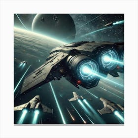 Lunaris Vanguard Shadow Blade Cannons Converted Canvas Print