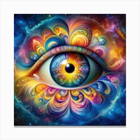 Psychedelic Eye Canvas Print