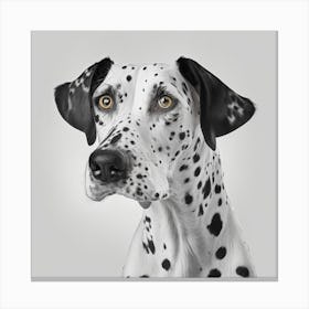 Portrait Of A Dalmatian Canvas Print
