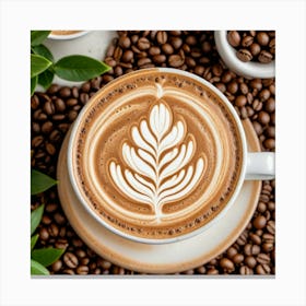 Coffee Latte Art 34 Canvas Print