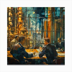 Meeting At The Factory Canvas Print