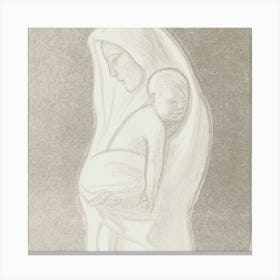 'The Virgin And Child' Canvas Print